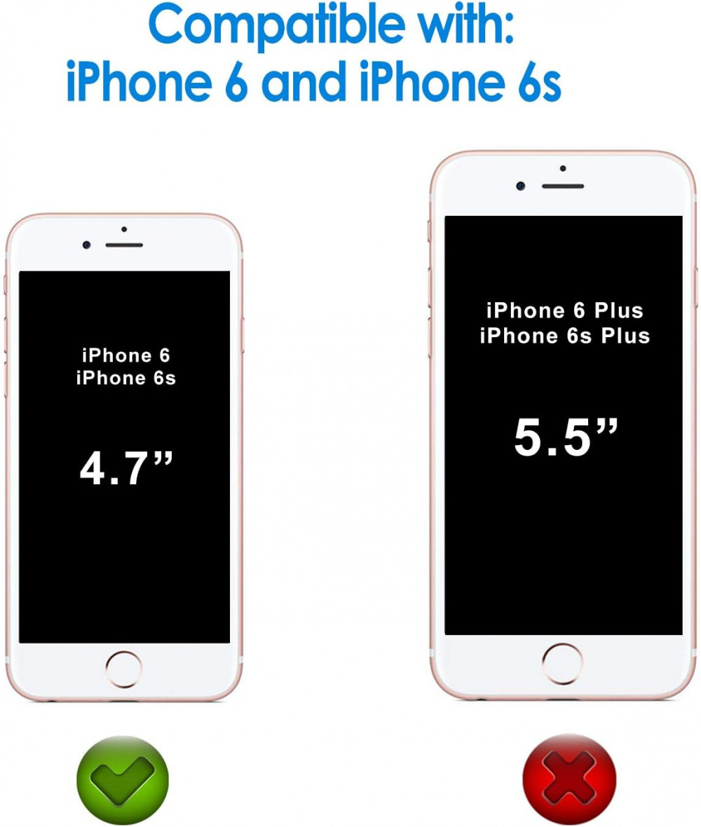 iPhone 6 / 6s, 4.7" Edzett Üveg Képernyővédő Fólia, 2 darabos csomag Újracsomagolt termék
