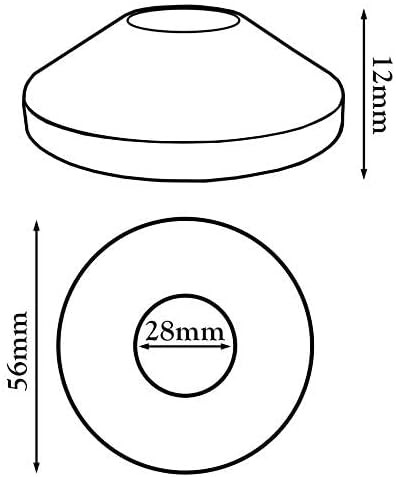 2 darabos króm PVC radiátor cső takaró rózsa, 28 mm belső lyukméret