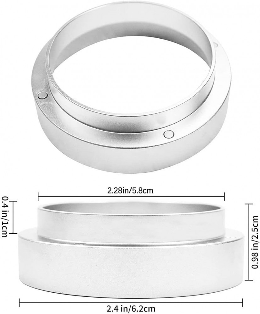 TAZZOR Kávé Adagoló Gyűrű, Töltőtölcsér 58 mm átmérő Újracsomagolt termék
