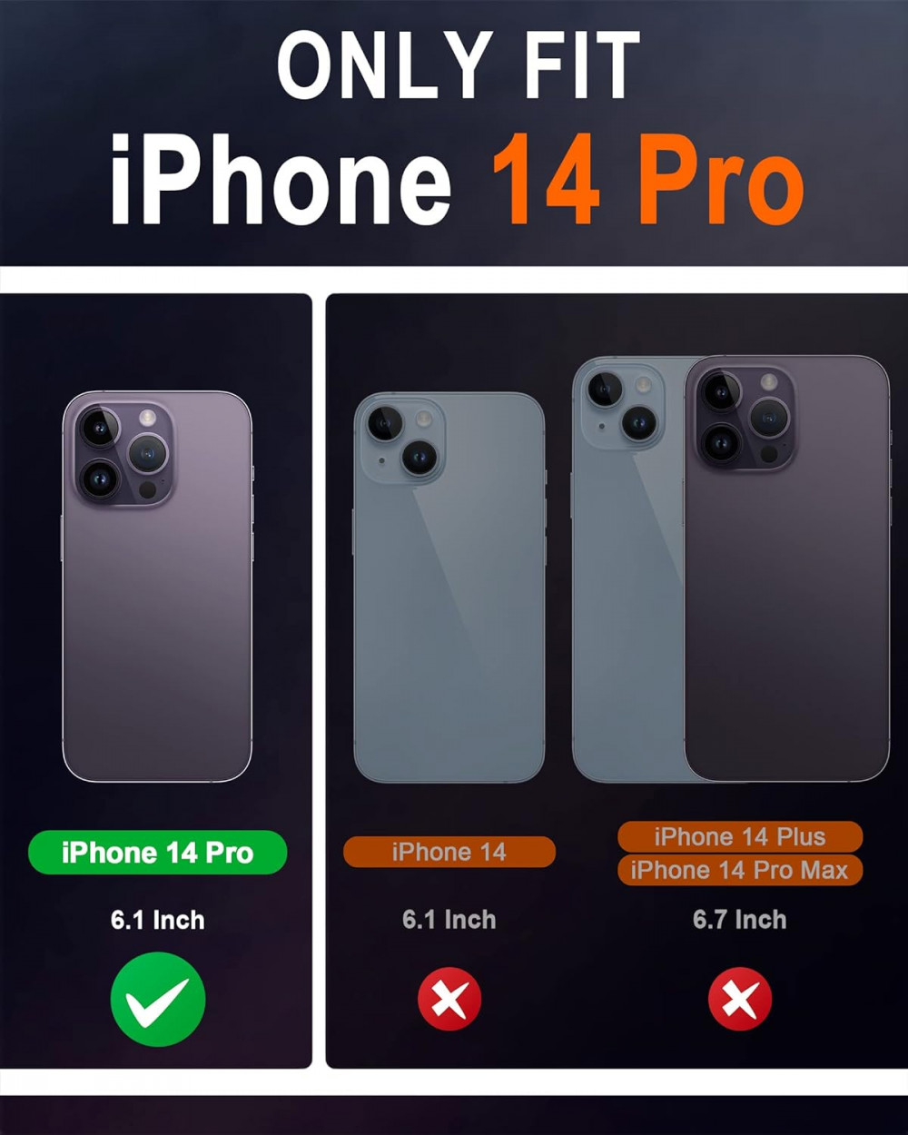 iPhone 14 Pro 5G Bőr Pénztárcás tok, Kártyatartóval és Kitámasztóval (Fekete) Újracsomagolt termék