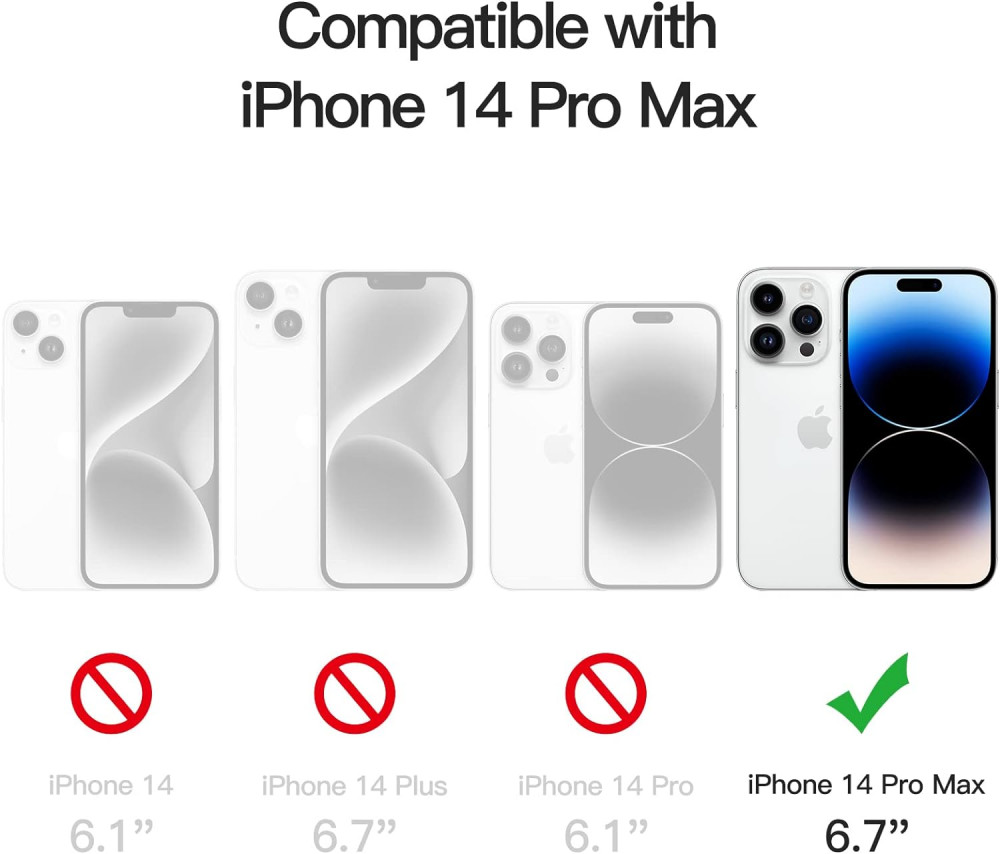 iPhone 14 Pro Max Ütésálló Szilikon Tok, Vezeték Nélküli Töltővel Kompatibilis (Bordó)