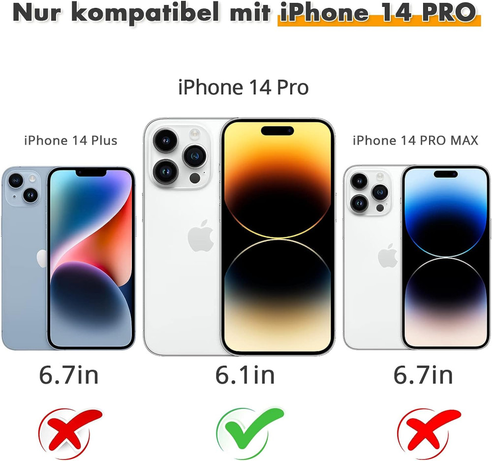 iPhone 14 Pro Mágneses Gyűrűs Szilikon Tok (Piros)