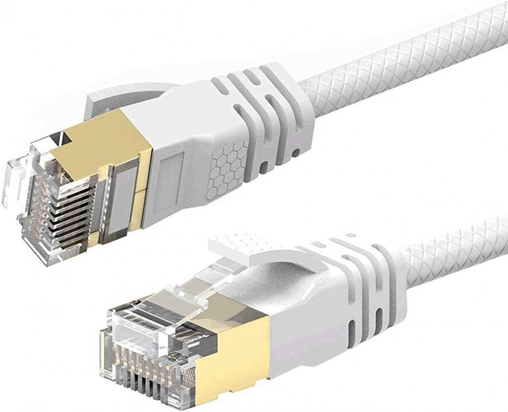 8M Cat 7A Ultra Slim Gigabit Ethernet Kábel - Akár 40Gbps, Kompatibilis RJ45