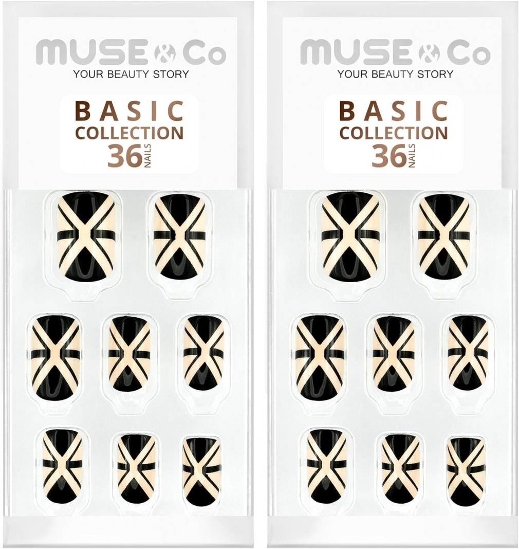 MUSE & Co Ragasztható Műköröm Közepes Hosszúságú 36 db (2 csomag)