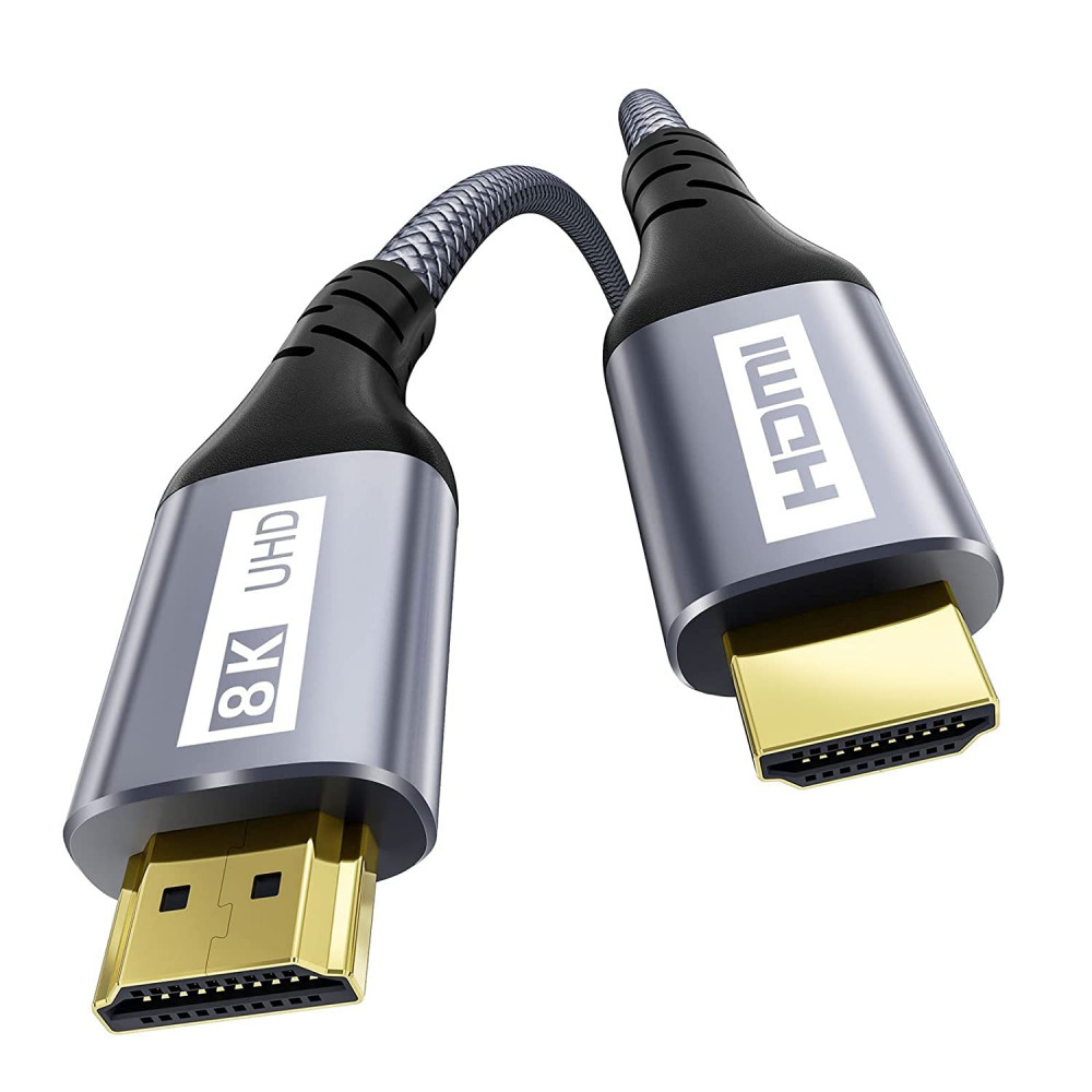 8K HDMI 2.1 kábel, 4,5 m, 48 Gb/s, Ultra High Speed, fonott HDMI kábel, támogatja