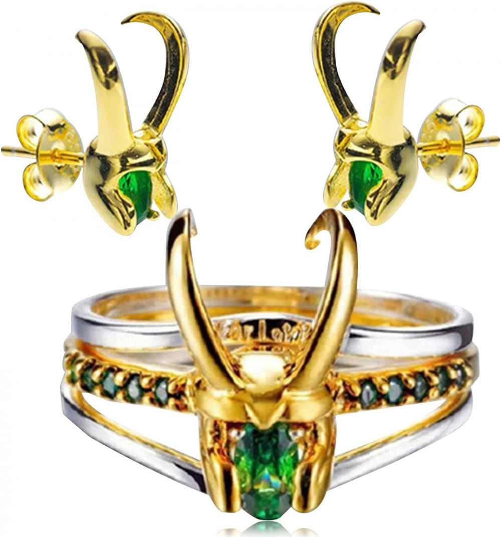 Loki Rings Arany Hoop Fülbevaló, Női Fülbevaló Multipack, Halloween Kosztüm Ékszer Ajándék