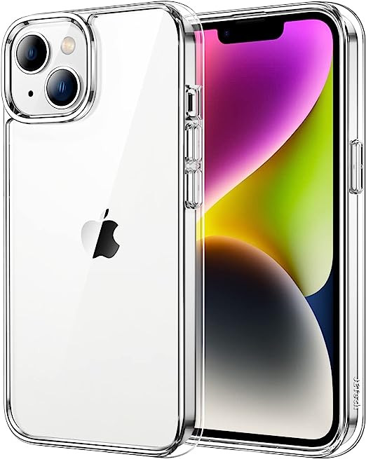 iPhone 14 Ütésálló Szilikon Tok, Vezeték Nélküli Töltővel Kompatibilis (Víztiszta)