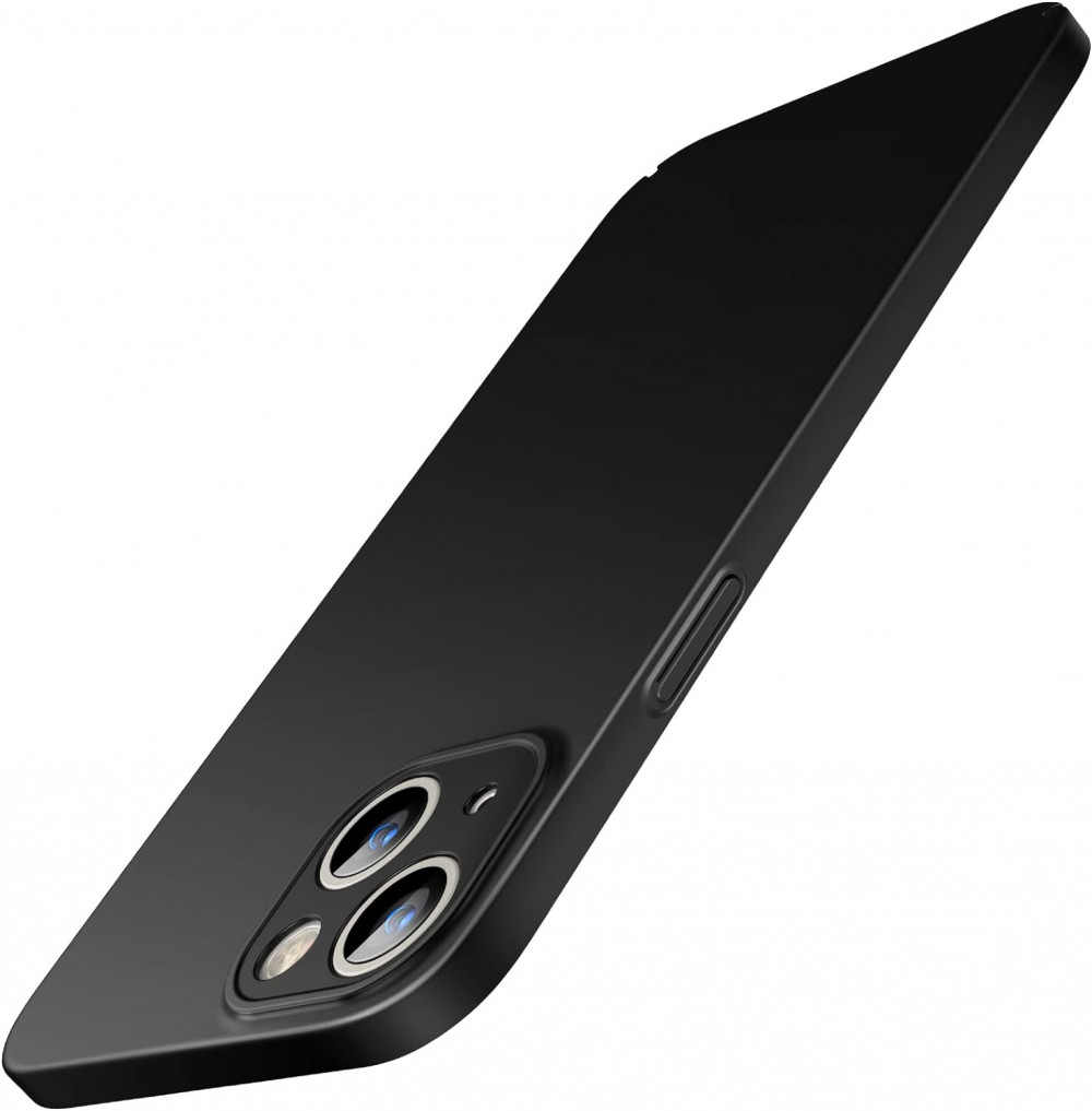 iPhone 14 Plus 6,7" Ultravékony [0,85 mm] Szilikon Tok (Fekete)