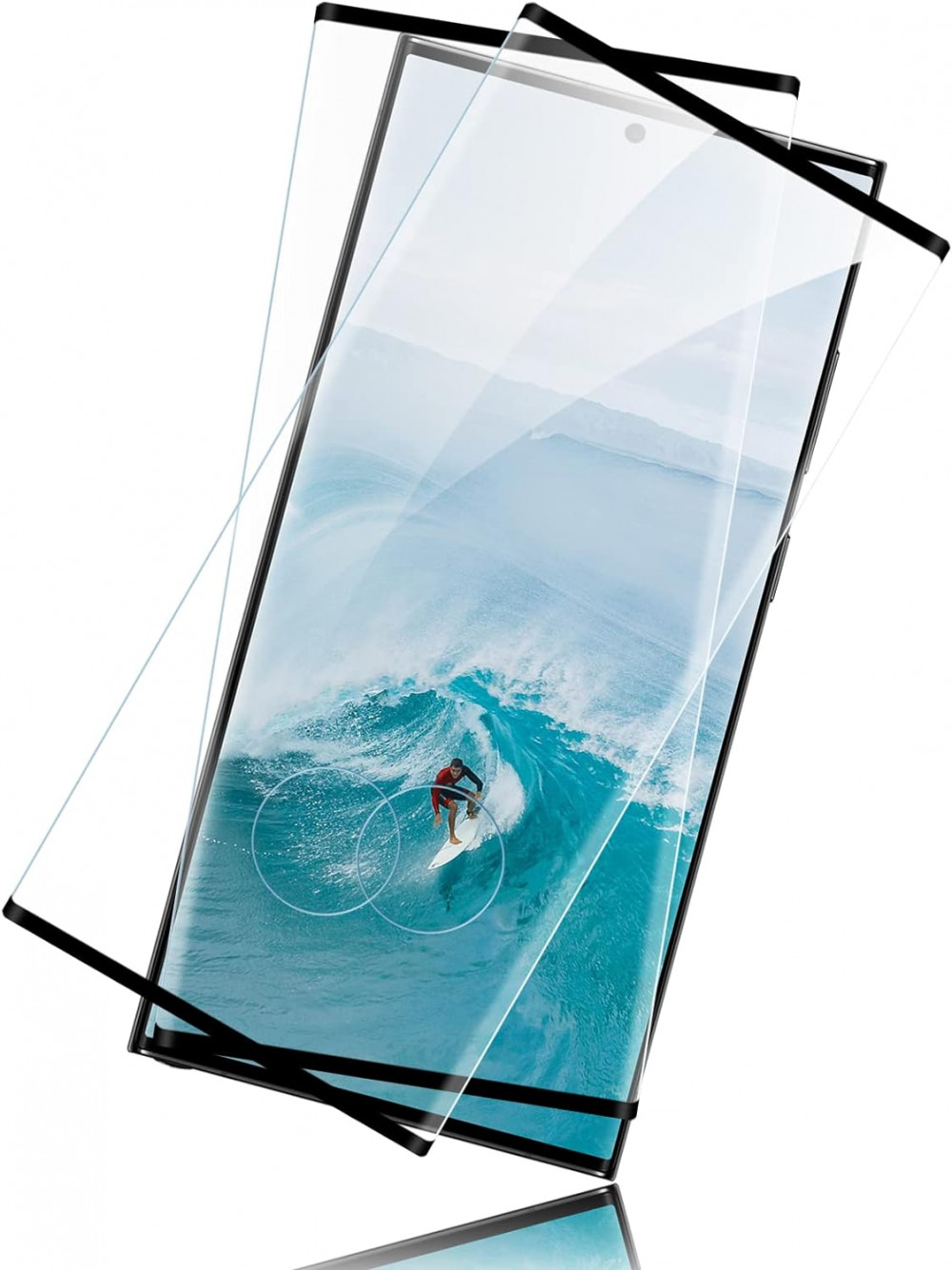 2 dbSamsung Galaxy S22 Ultra képernyővédő, edzett üveg, HD minőségű
